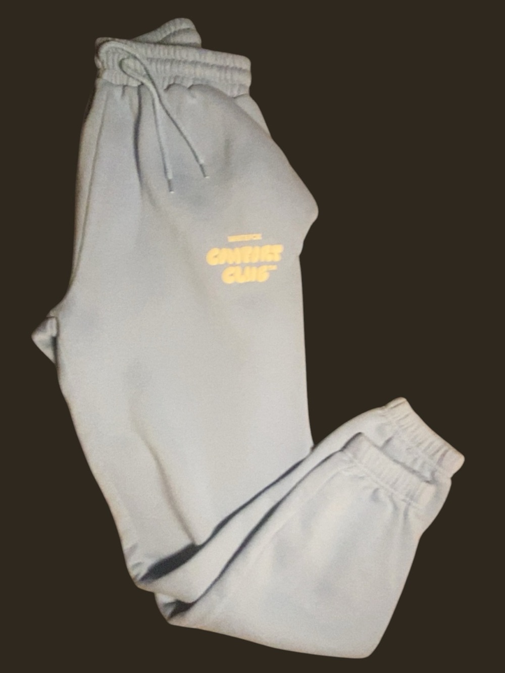 White Fox Comfort Club Women’s Blue Fleece Jogger Pants XS Drawstring Waist